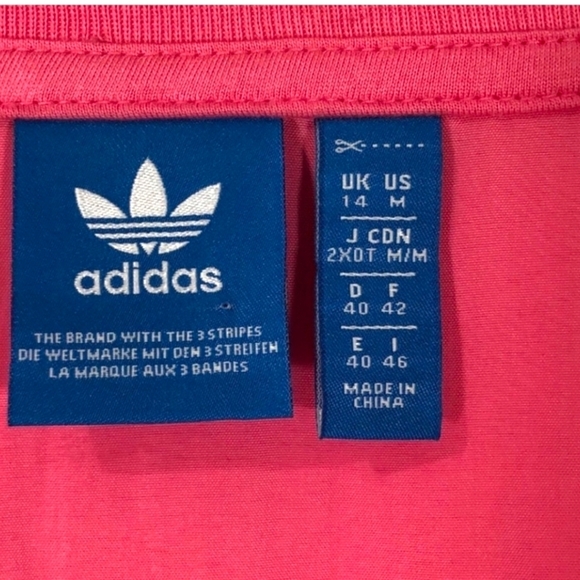 Adidas Pink T shirt with a silky material on the back - Picture 2 of 5